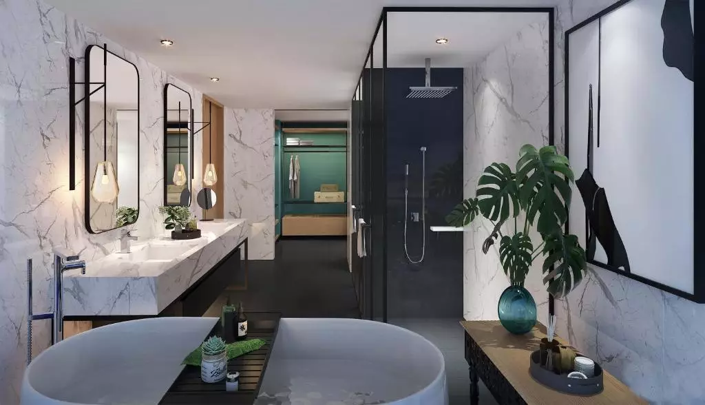 حمام هتل کنتیارد بای مریوت سریلانکا کلمبو